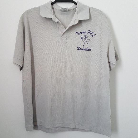 Print-Ons Gray 'Tacony PAL Basketball' T-Shirt, L - Picture 1 of 8